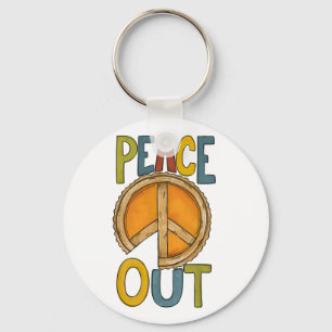 Llavero Pie de calabaza de la salida de la paz