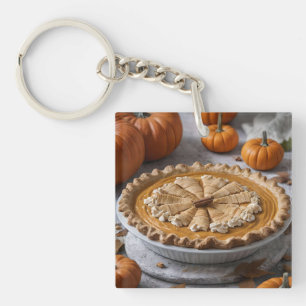 Llavero Pie de calabaza rústica para los abuelos,