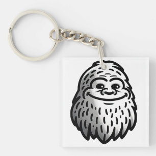 Llavero Pie gigante sonriente - Vista Sasquatch