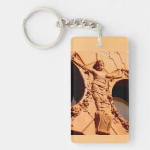 Llavero Piedra Ciudadanos-bebé de granito en ropa de bebé 