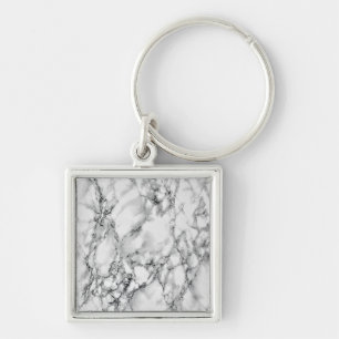 Llavero Piedra de mármol blanco de moda