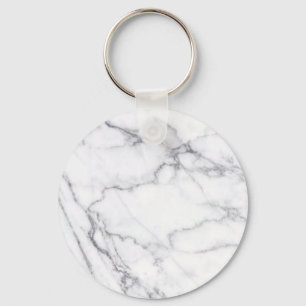 Llavero Piedra de mármol blanco negro de moda