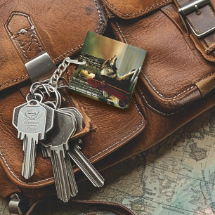 Llavero Piedra Portal de la Guardiana Loba Hechicera Místi