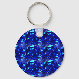 Llavero piedra preciosa azul