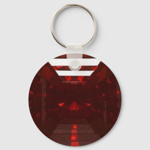Llavero Piedra preciosa enero Birthstone del granate por