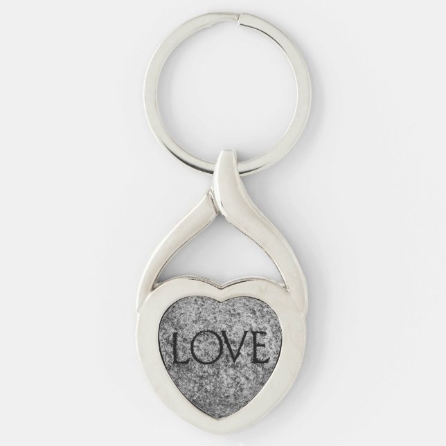 Llavero Piedra tallada con "amor" (Anverso)
