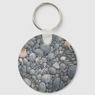 Llavero Piedras en la playa conchas rocas rocas Pintando a
