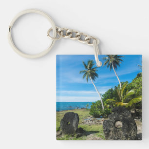 Llavero Piedras Rai en la isla Yap