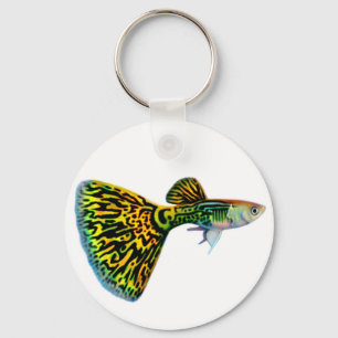 Llavero Piel de serpiente Cobra Guppy Keychain