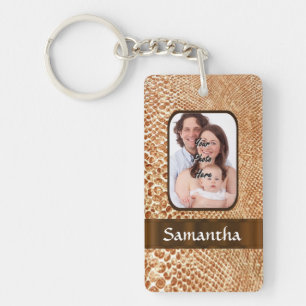 Llavero Piel de serpiente look personalizado photo