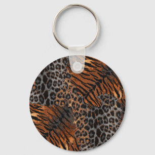 Llavero Piel de tigre leopardo