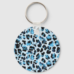 Llavero Piel leopardo Cheetah: tinte vinícola acuarela