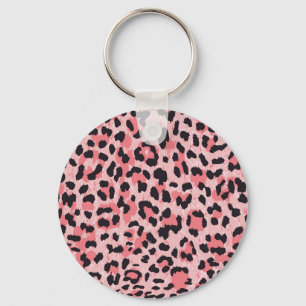 Llavero Piel leopardo: textura vintage sin costuras