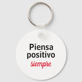 Llavero piensa positivo siempre