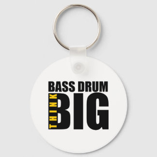 LLAVERO PIENSEN GRANDES DISEÑOS DE MÚSICA DE BASS-DRUM