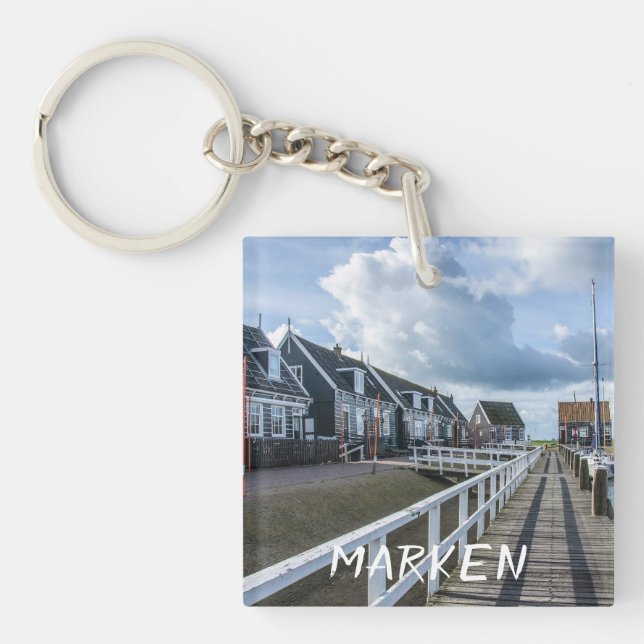 Llavero Pier de madera en Marken, Países Bajos (Frente)