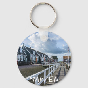 Llavero Pier de madera en Marken, Países Bajos