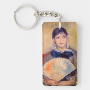 Llavero Pierre-Auguste Renoir - Muchacha con un abanico