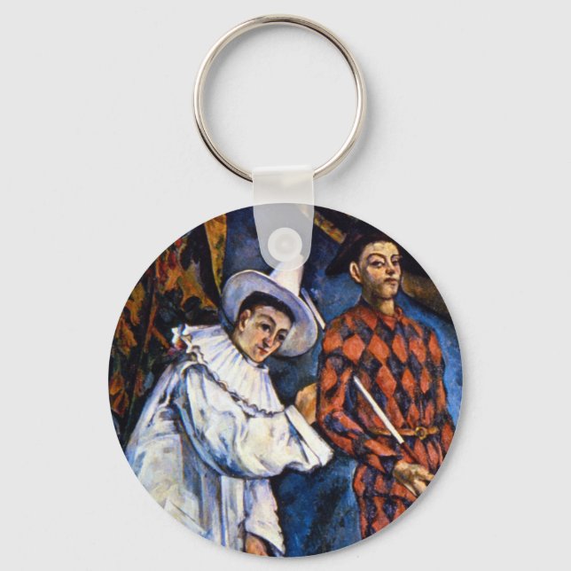 Llavero Pierrot y Arlequín, Mardi Gras de Paul Cézanne (Anverso)