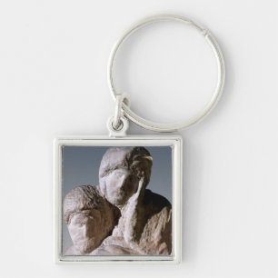 Llavero Pieta de Rondanini, detalle de las cabezas de