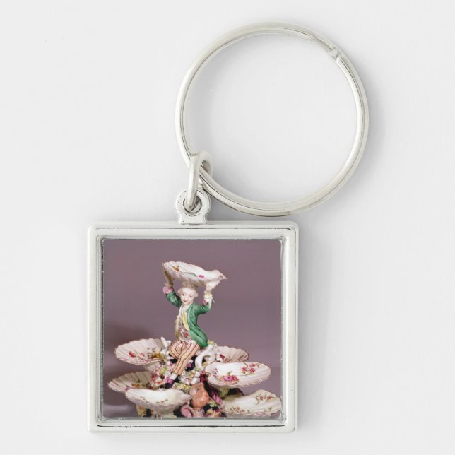 Llavero Pieza central de la tabla de Derby, 1760-65 (Frente)
