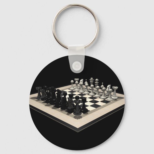 Llavero Piezas de ajedrez y ajedrez: Keychain (Anverso)