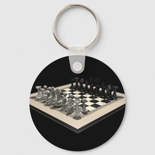Llavero Piezas de ajedrez y ajedrez: Keychain (Anverso)