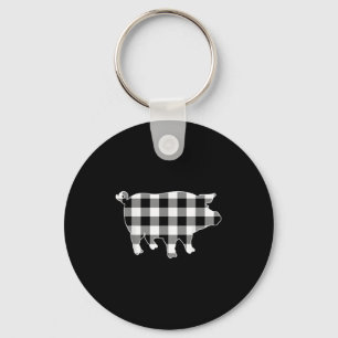 Llavero Pig Black & Búfalo blanco Tapado Merry Christm