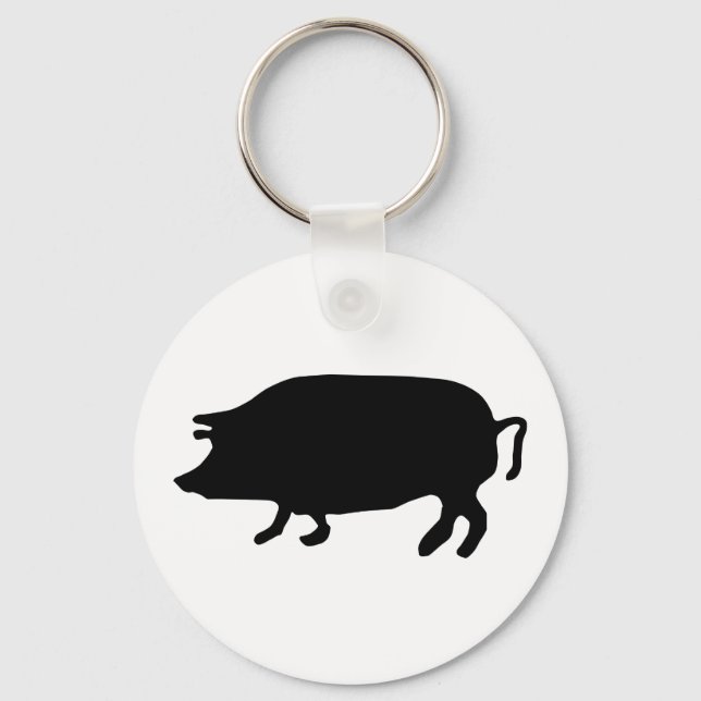 Llavero Pig Silhouette (Anverso)
