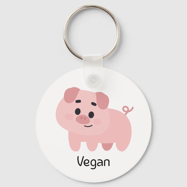 Llavero Pig Vegan (Anverso)