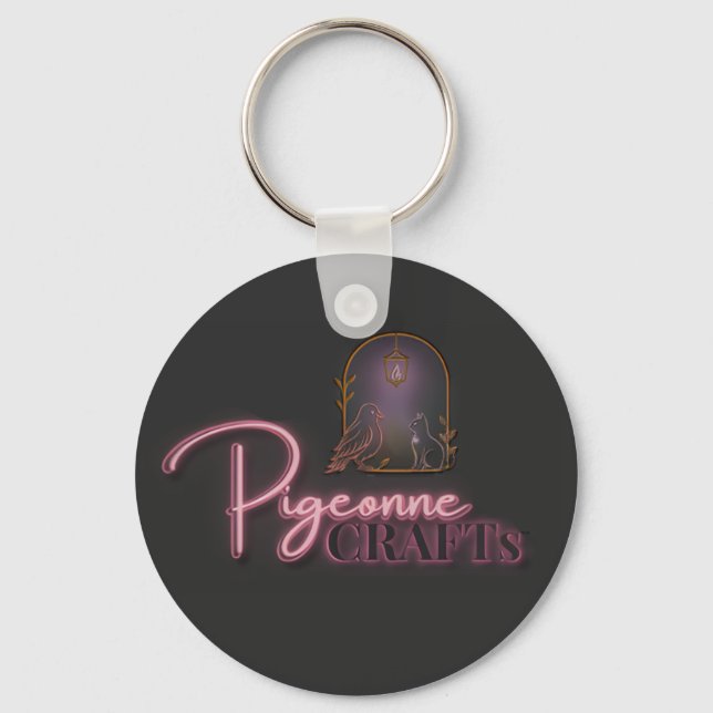 Llavero Pigeonne Crafts Logo v2 – Keychain (Anverso)