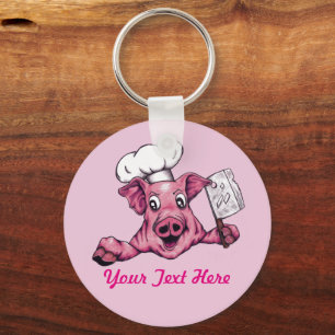 Llavero Piggy The Hamicidac Maniac Personalizado Pig Chef