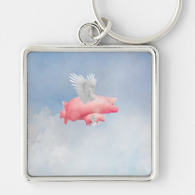 Llavero Piglets voladores (Frente)