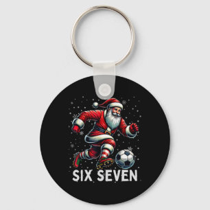Llavero Pijama Divertido Bruh Fútbol Santa 67 Meme Navidad