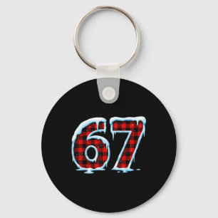 Llavero Pijama divertido de Navidad con meme 67 Seis Siete