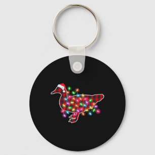 Llavero Pijamas de Navidad de Pato de Búfalo a Cuadros Luc