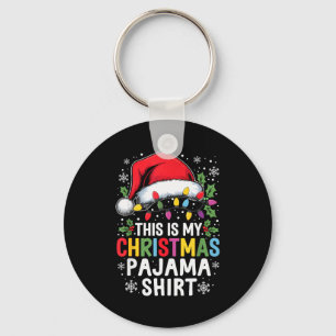 Llavero Pijamas Divertidos De Navidad Familiares Este Es M