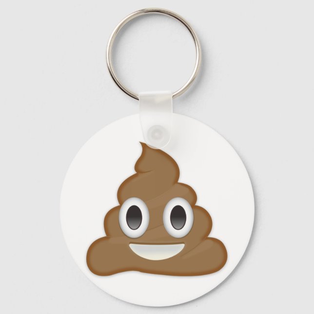 Llavero Pila De Emoji De Poo (Anverso)