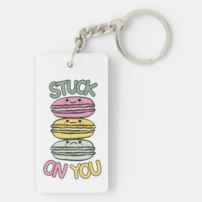 Llavero Pila de Macarons Kawaii Adorables (Atrás)