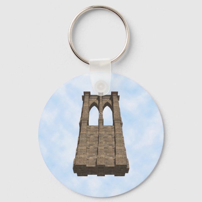 Llavero Pilar puente de Brooklyn: modelo 3D: Keychain (Anverso)