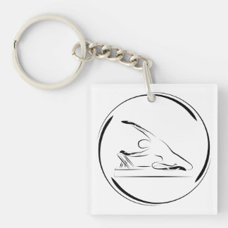 Llavero Pilates Mermaid en el reformador