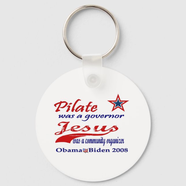 Llavero Pilato Jesús Obama 2008 (Anverso)
