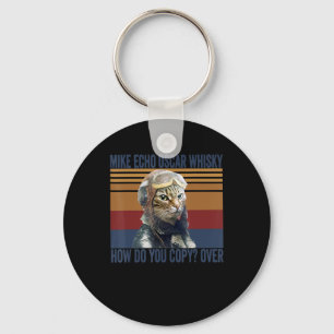 Llavero Piloto de gato Mike Echo Oscar Whisky Costume Rega