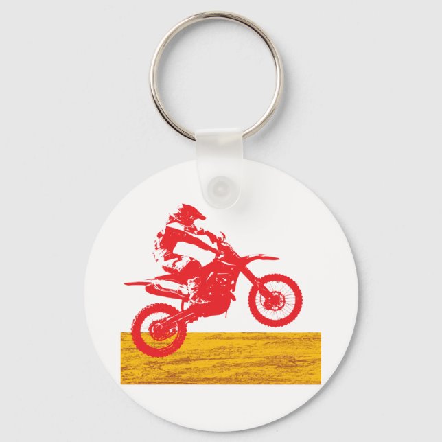 Llavero Piloto de Motocross (Anverso)