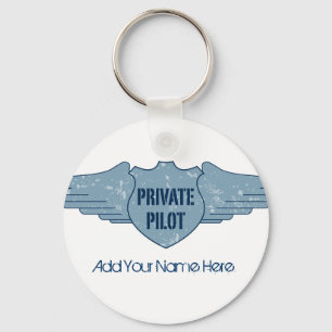 Llavero Piloto privado Blue Wings