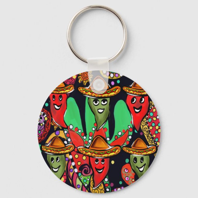Llavero Pimientos del Cinco de Mayo (Anverso)