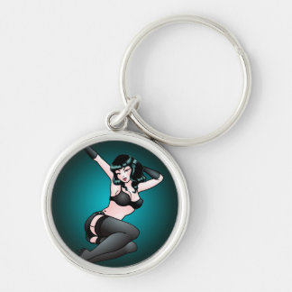 Llavero Pin Up Chica Keychain Retro Jazz Pin-up Regalos