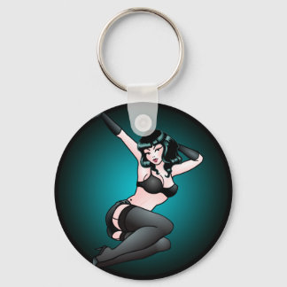 Llavero Pin Up Chica Keychain Retro Regalos de Pin-Up