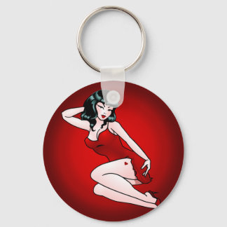 Llavero Pin Up Chica Keychain Retro Regalos de Pin-Up