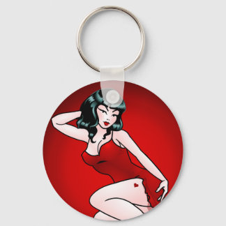 Llavero Pin Up Girl Keychain Retro 50s Pin-up Gifts